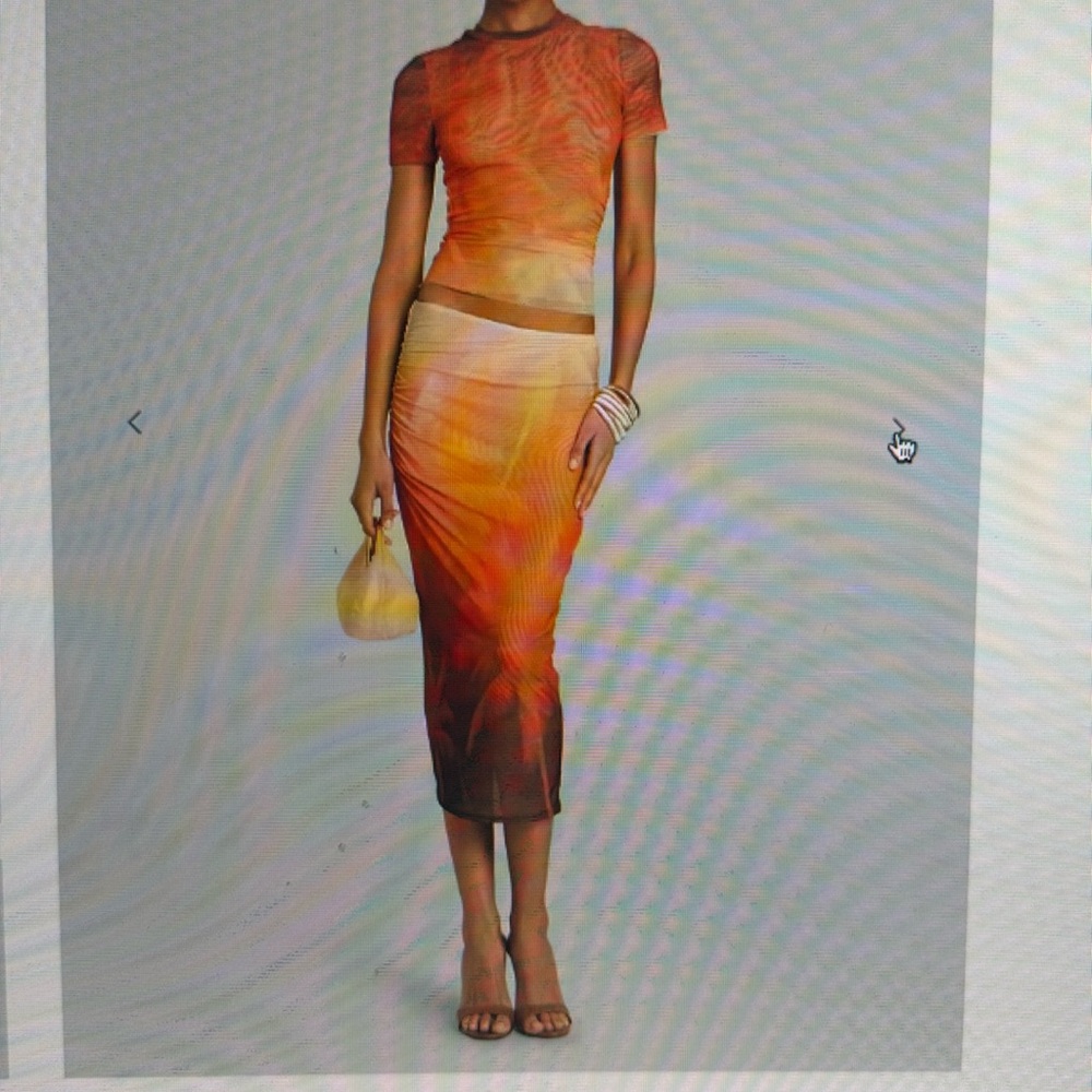 SER.O.YA Orange and Yellow Two-Piece Set